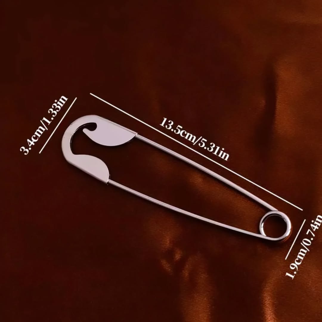 French Safety Pin Hair Clip